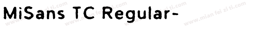 MiSans TC Regular字体转换